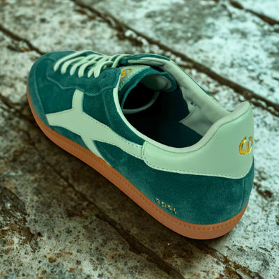 Crossroads Green Mint Suede