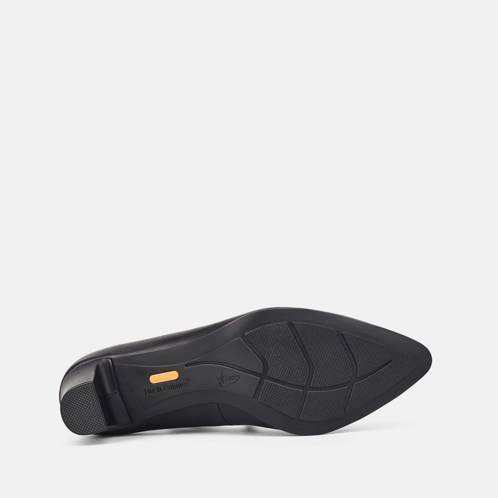 Black shoe sole on a white background