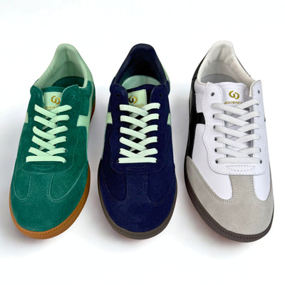 Crossroads Navy Green Suede