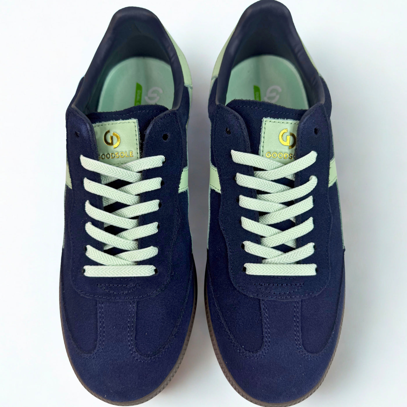 Crossroads Navy Green Suede
