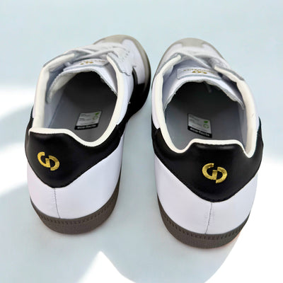 Crossroads White Black Leather
