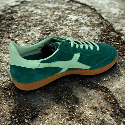 Crossroads Green Mint Suede