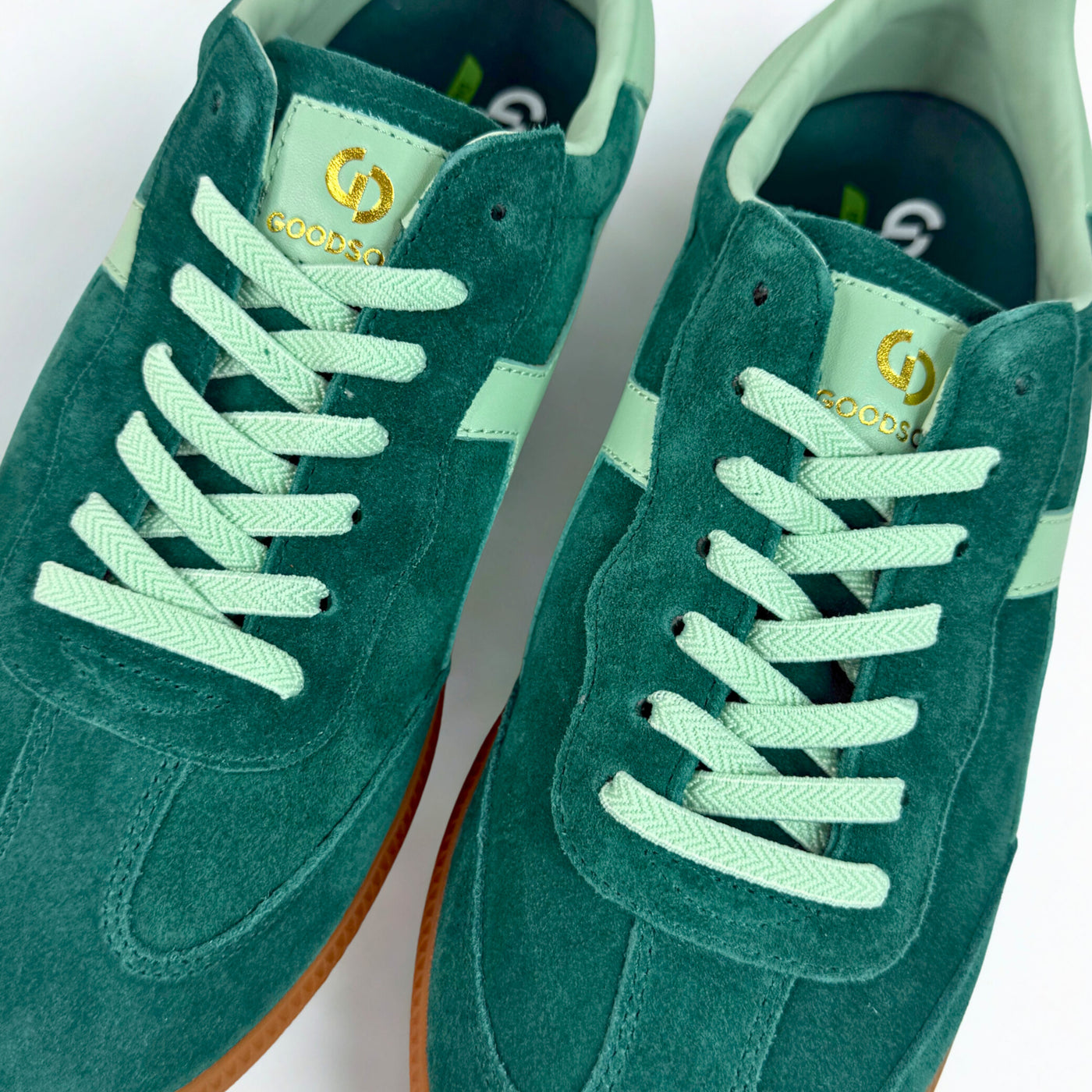 Crossroads Green Mint Suede