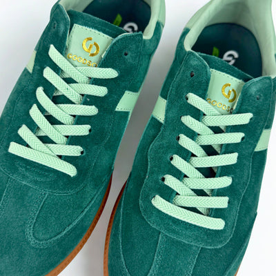 Crossroads Green Mint Suede