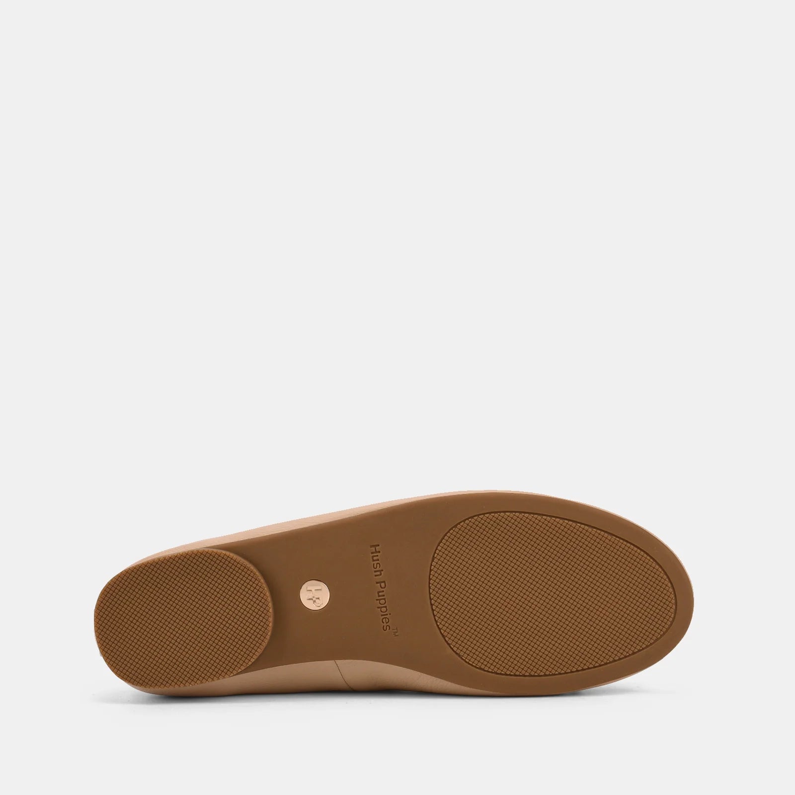 Brown shoe sole on a white background