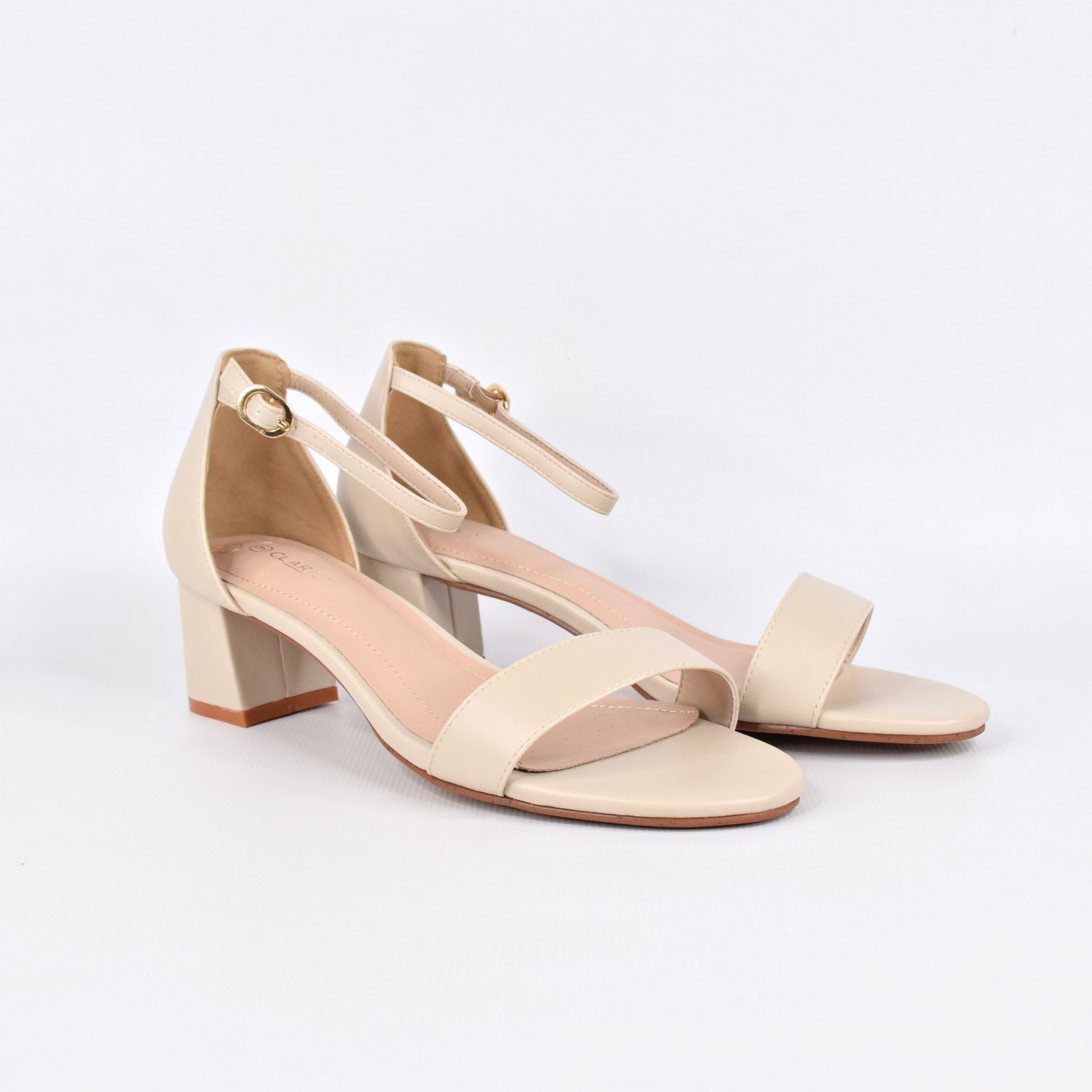 Adoor Nude by Clarice | Womens Heels by white back drop synthetic upper