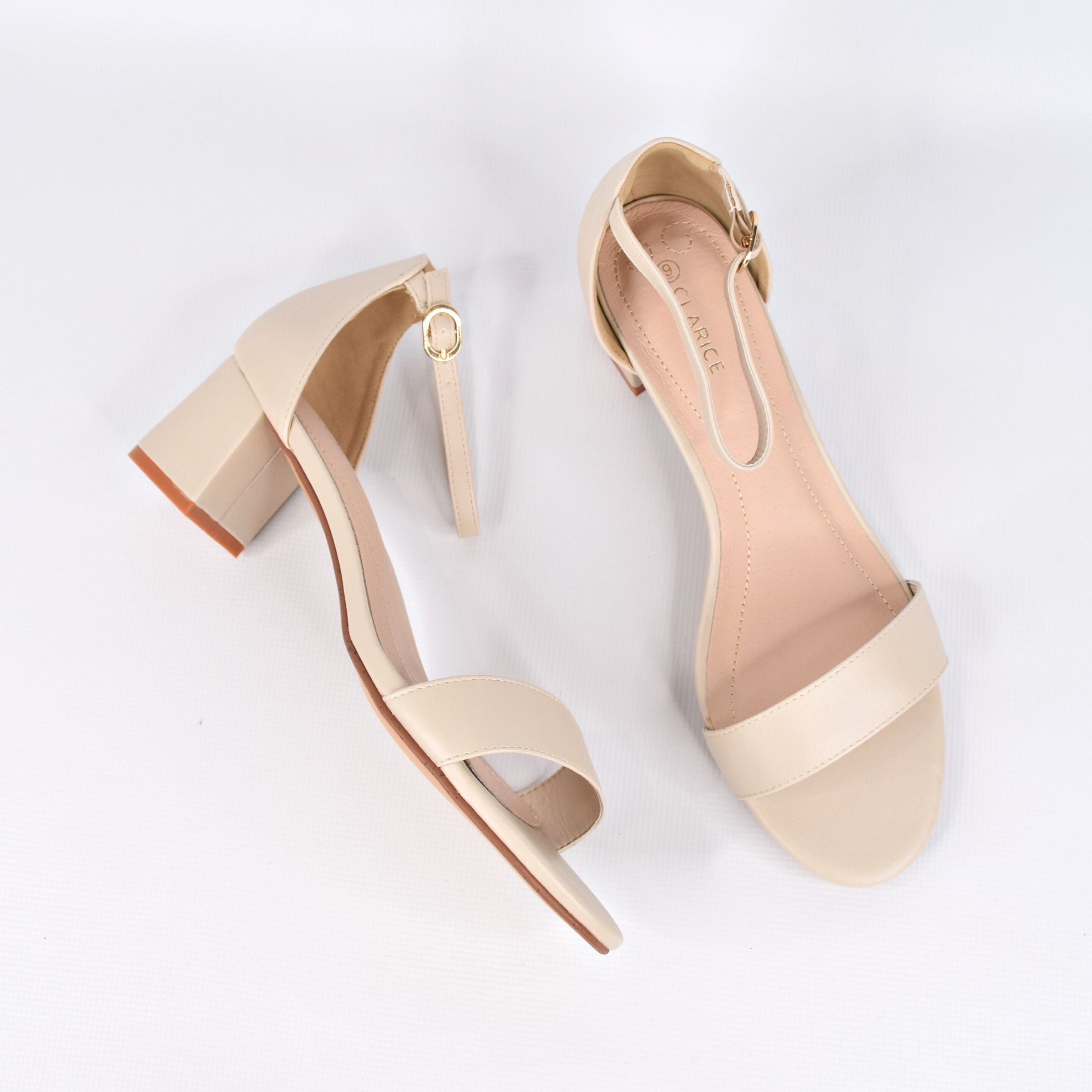 Adoor Nude by Clarice | Womens Heels by white back drop synthetic inner sole