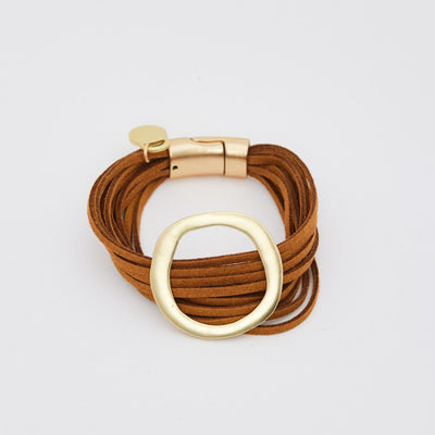 Andros Bracelet Gold & Tan