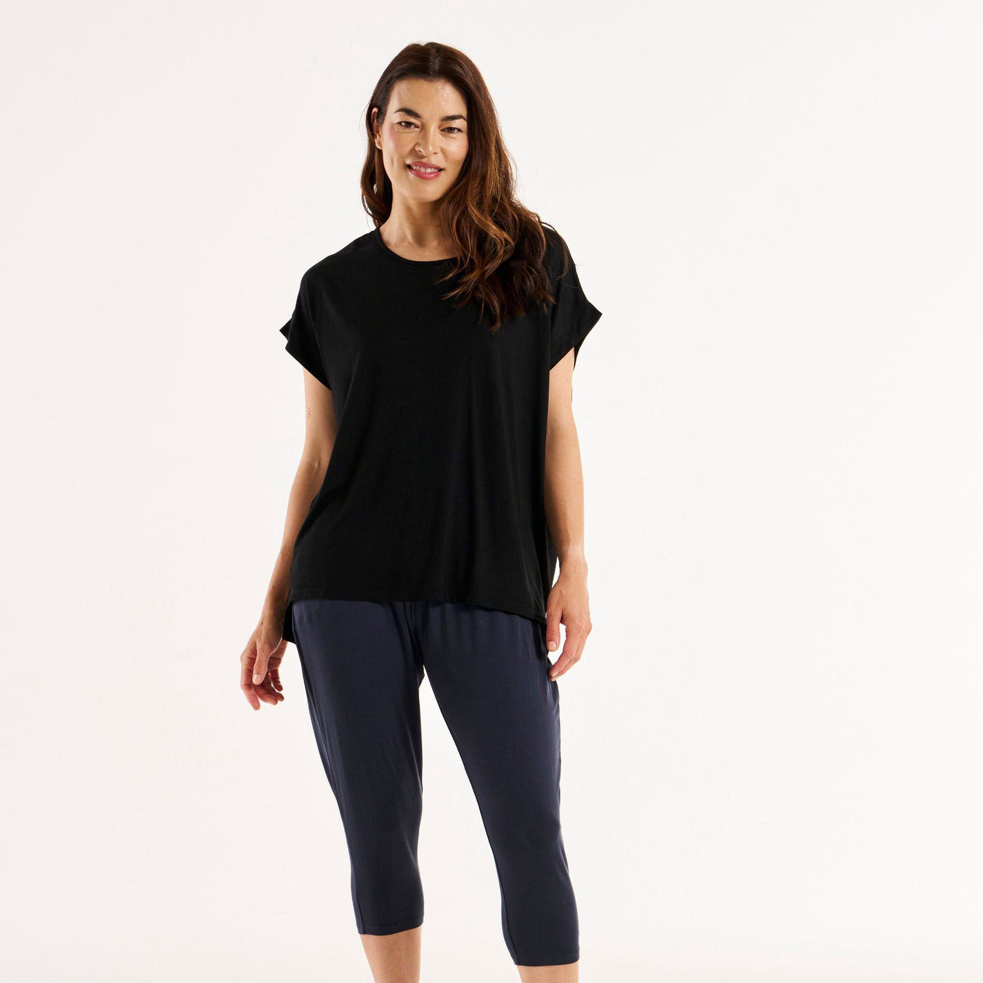 Fallon Bamboo Top Black