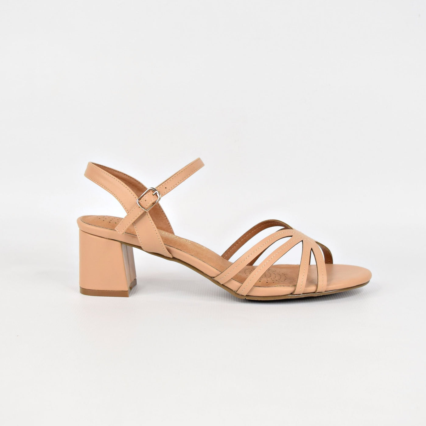 Giselle Nude by Step On Air | Womens heels by white back drop synthetic upper