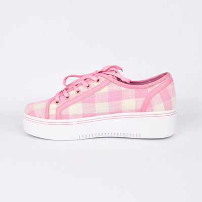 Izzy Soft Pink Check