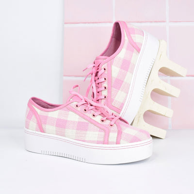 Izzy Soft Pink Check