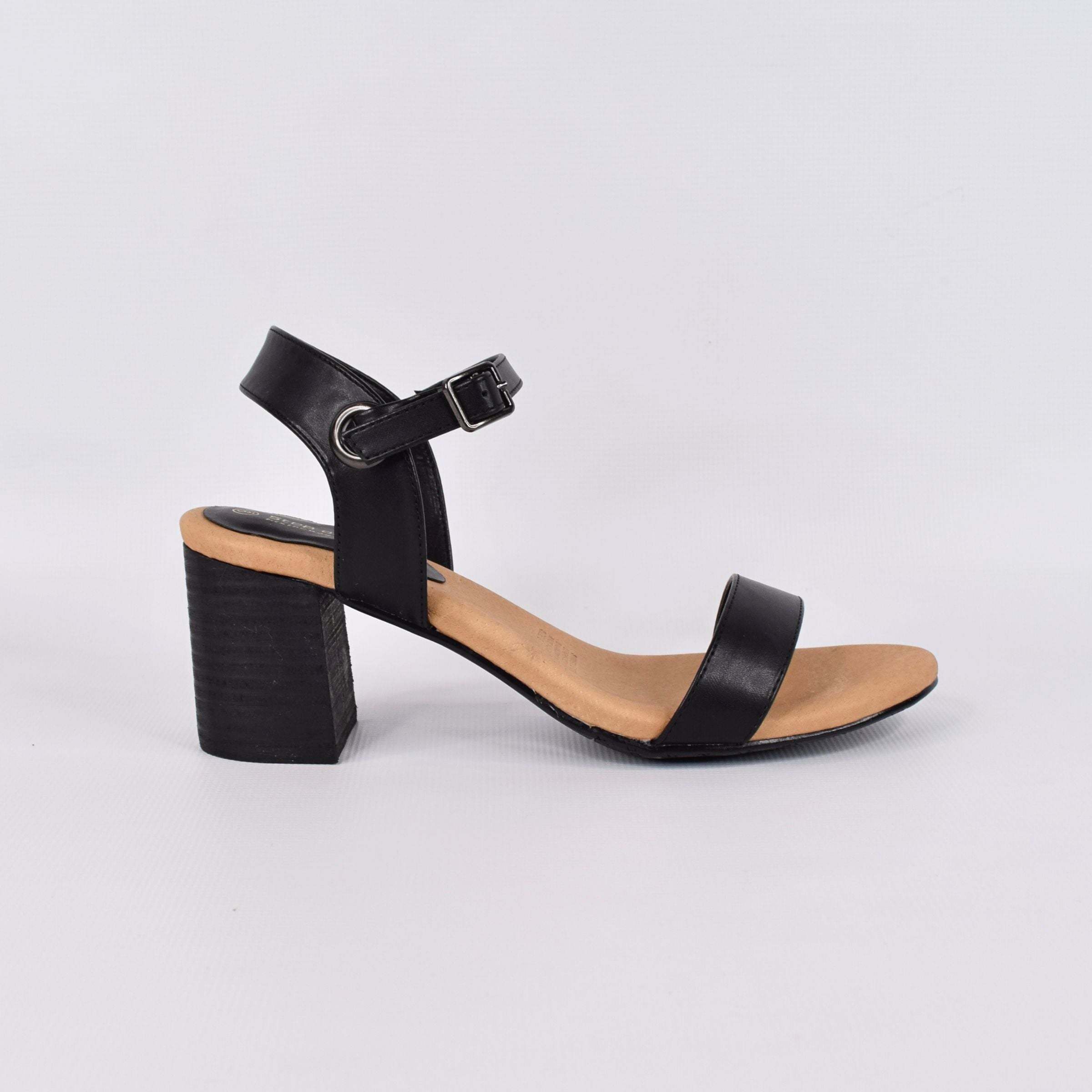 Pan Black by Step On Air | Womens Heels by white back drop leather lined foorbed