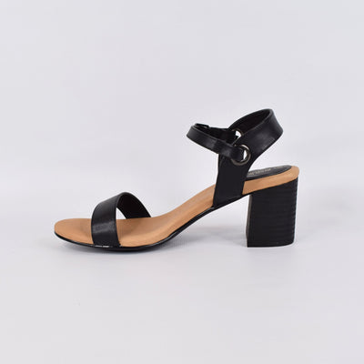 Pan Black by Step On Air | Womens Heels by white backdrop block heel