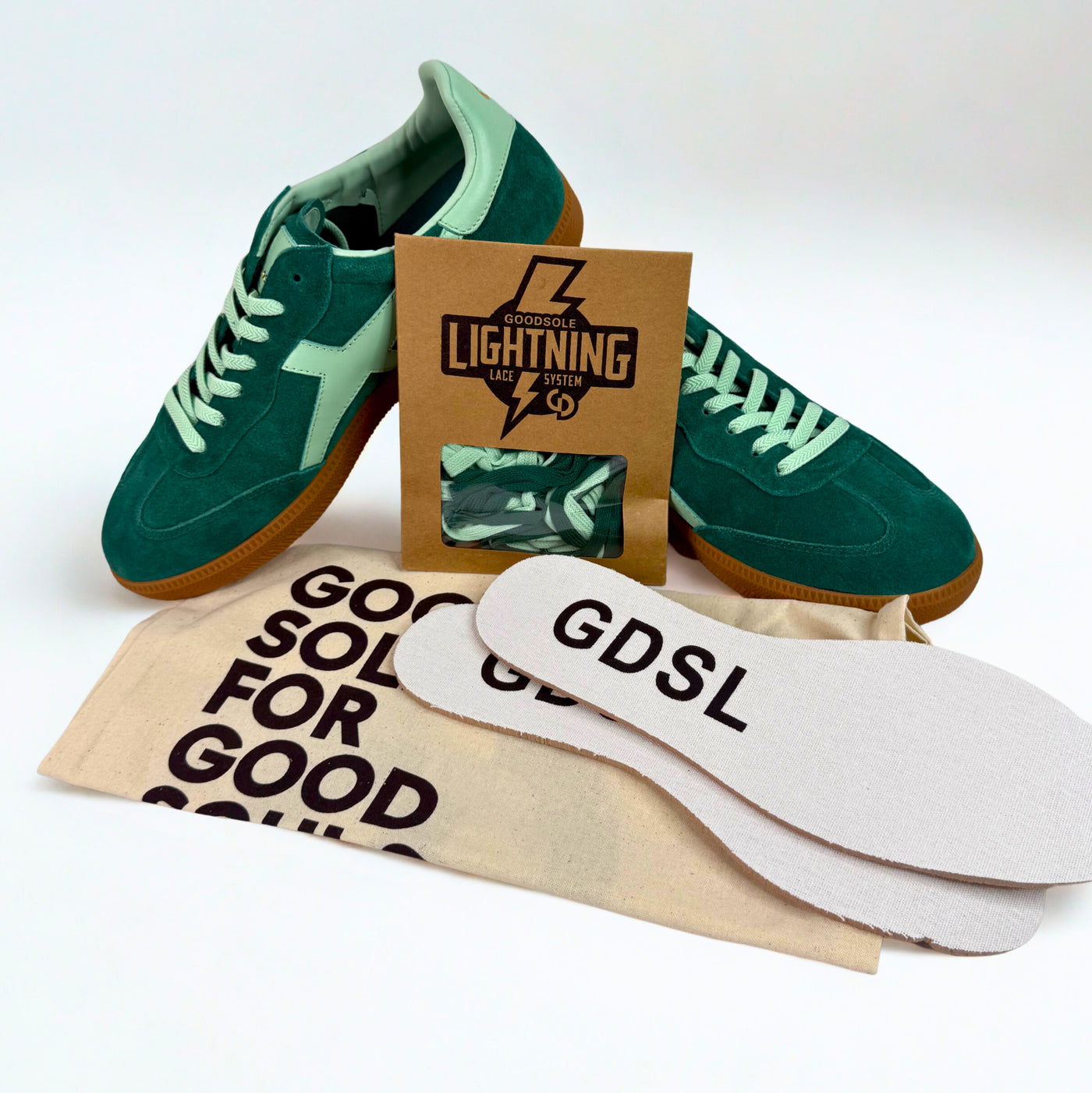 Crossroads Green Mint Suede
