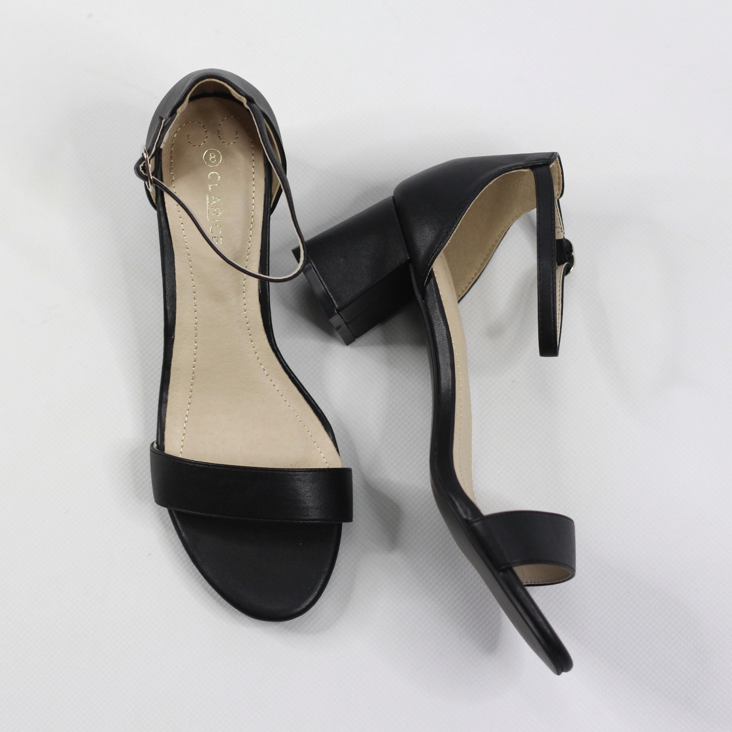 Adoor Black by Clarice | Womens Heels by  white back drop 