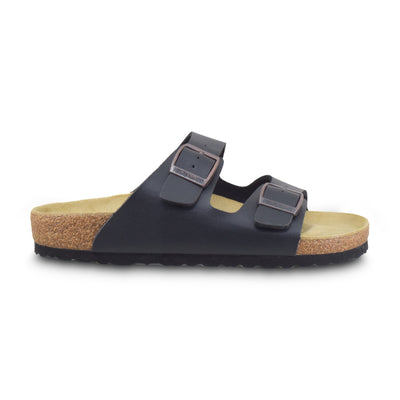 Double Bar Black Leather