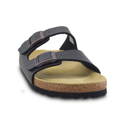 Double Bar Black Leather