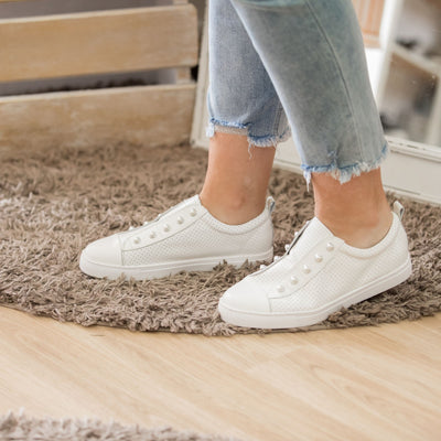 Pearl Perforated White