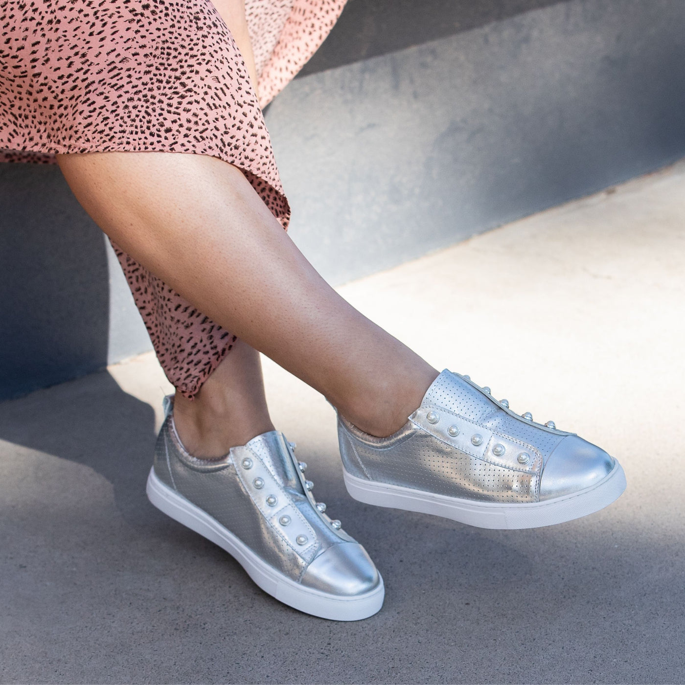 Pearl Perforated Silver