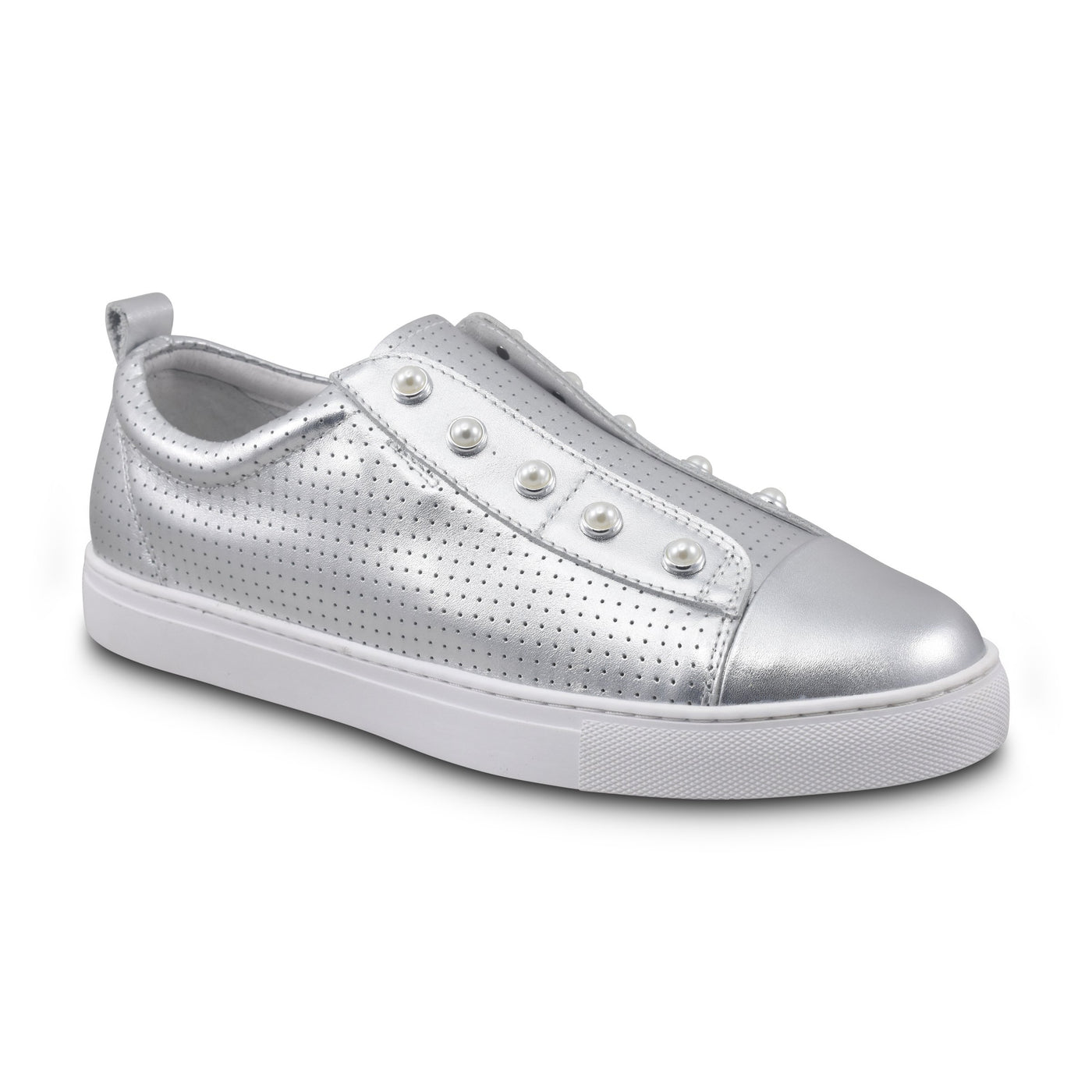 Pearl Perforated Silver