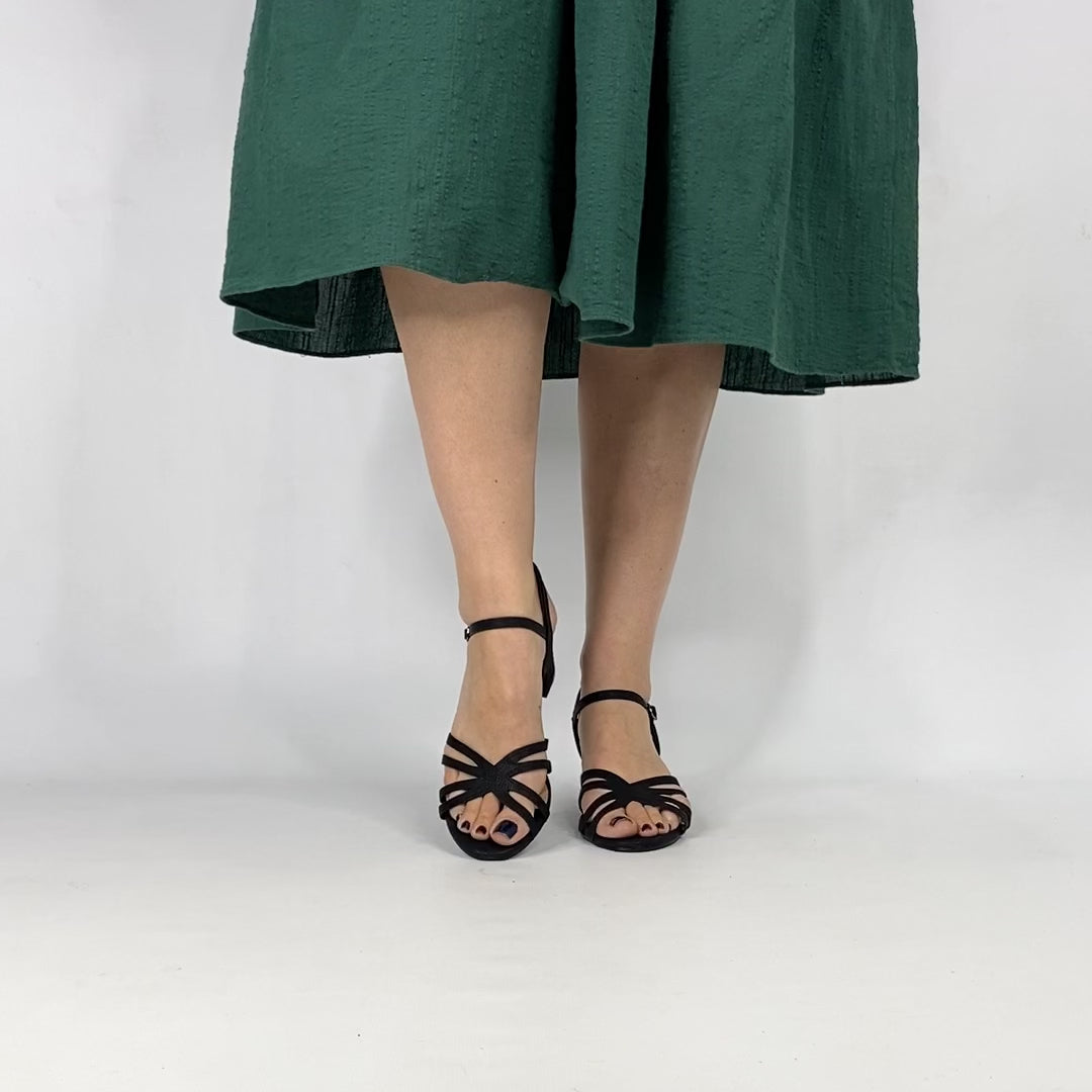 Giselle Black by Step On Air | Womens heels by white back drop video