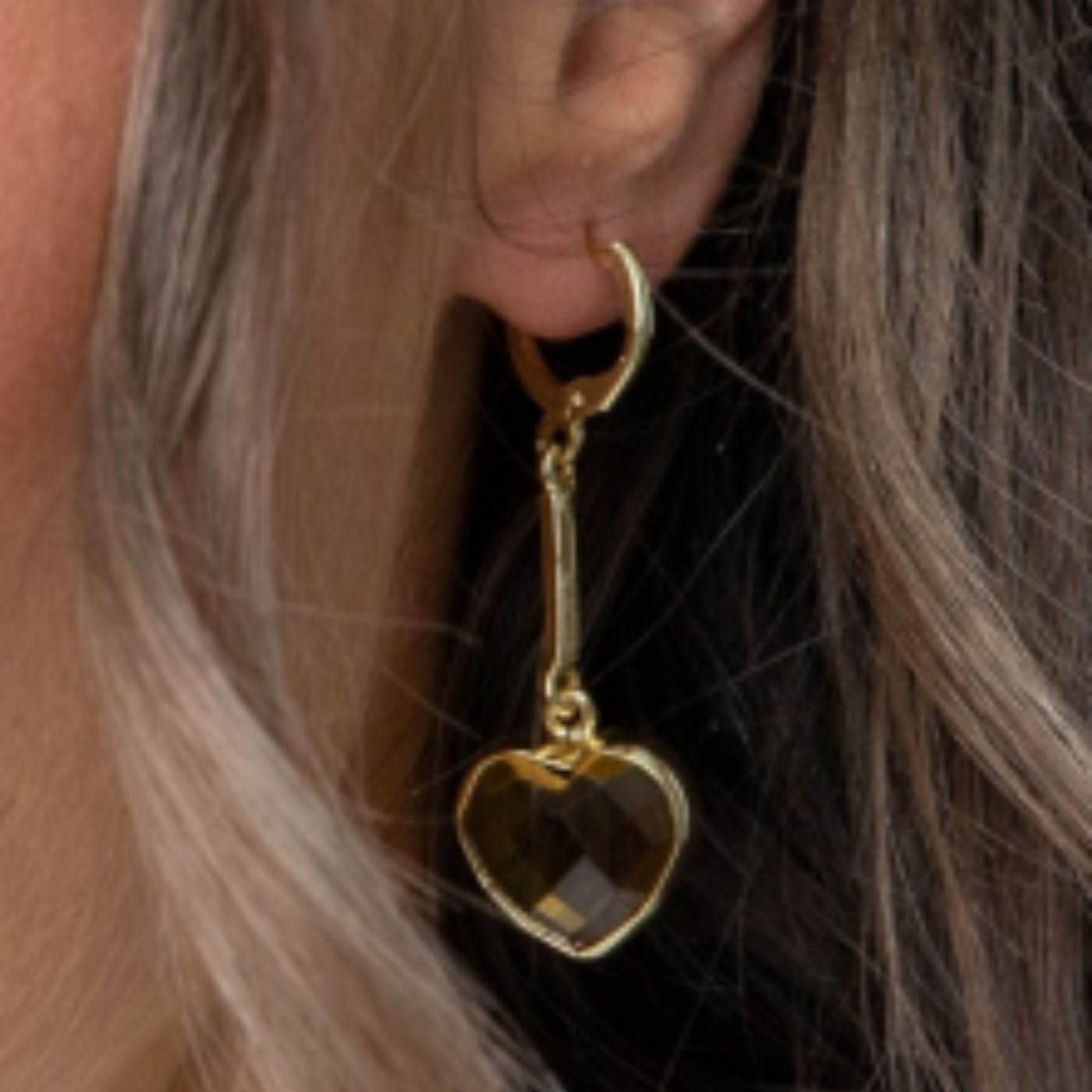 True Heart Earrings Citrine